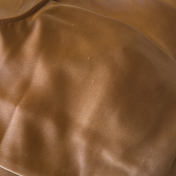 SACHIN & BABI Burnt Orange Women's Cali Satin Midi Slip Dress 10 BHLDN - Picture 10 of 10